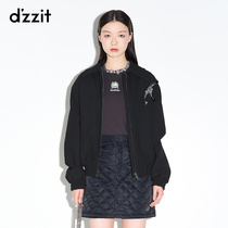 dzzit 2021 Winter counter new casual style wide shoulder jacket jacket coat womens 3D4F4111A
