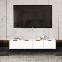 Light luxury TV cabinet Coffee table combination set Nordic modern simple small apartment Narrow ultra-thin 30cm wide floor cabinet