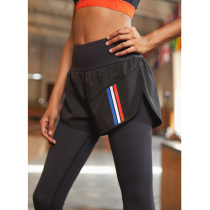 gymna spring fake two-piece high-waisted sweatpants women running gym quick-drying stretch tight-fitting yoga pants