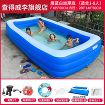 Childrens inflatable swimming pool thickened baby baby swimming bucket adult home oversized paddling pool ocean ball pool