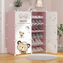 Shoes shelves for household use at the door simple economy space dormitory shoes dustproof multi-layer shoe cabinet storage artifact