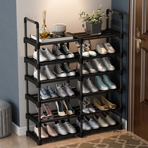 Simple shoe shelf home small door storage artifact multi-layer bedroom shoe cabinet dormitory indoor good-looking shoe rack