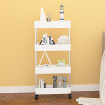 Small cart shelf floor multi-storey bookshelf storage artifact bedside kitchen bathroom dormitory snack storage rack