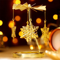 Rotating candlestick walk horse light romantic candlelight dinner birthday fragrance candle tray for girls