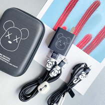 OPPO A93 A72 A72 A52 A52 A32 phone charger head data line protective sleeve headphones winding rope