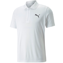 Puma Puma speed dry POLO shirt man 2022 Summer new mens fitness flap Sport T-shirt white short sleeves