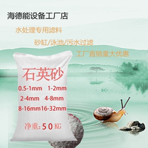 Garden quartz sand particle water treatment filter material White ultra-fine medium coarse sand pool sand tank water purification filter construction