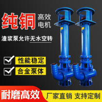 Vertical subliquid slurry pump YZ mud pump high chromium alloy tailings pump impurity pump sand washing field special pumping pump