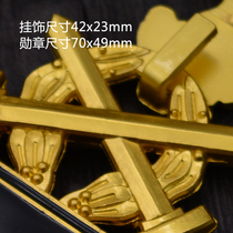 1 Black Iron Rider Cross Order Death Badges