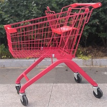 Cart ktv wine cart Double-layer trolley Shopping basket Supermarket shopping cart Japanese simple shopping cart