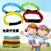 Two-person three-legged leggings with velcro game team foot leggings rope sports two-person tied Oxford cloth reinforced thick