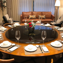 MA92 Shanghai spot Brown tempered glass turntable restaurant hotel round table base household table panel turntable