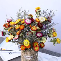 Yunnan dried flower bouquet natural flower wheat pole pineapple colorful small Daisy literary decoration living room ornaments hipster