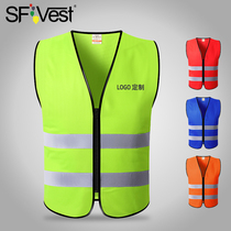 Worksite Waistcoat Safety Construction Reflective Clothing Summer Mesh Breathable Sanitation Workers Construction Work Reflective Vests