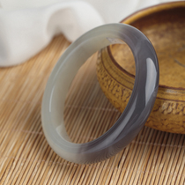 (7 5 Wada special)--Hetian Jade smoke purple gradient bracelet