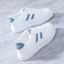 Small white shoes women 2021 summer new womens shoes students spring and autumn Joker high autumn leisure platform sports shoes