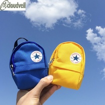 Creative Zero Wallet Cards Bag Mini Coin Bag Key Button Pendant Large Capacity Male And Female Cute Headphone Credential Package