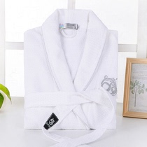 Model room toilet decoration room bathrobe bathrobe modern simple cloakroom large size white kimono dressing gown