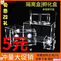 Fish tank isolation box Acrylic fry incubation box box breeding box Aquarium feeding box delivery room separation box Peacock box