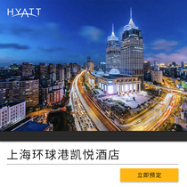 Guest room (1 extra-large bed) at the Hyatt hotel in Shanghais Globe.