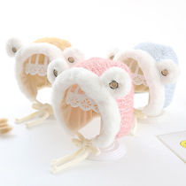 Female baby hat autumn and winter female baby cute super cute baby child ear protection girl winter Child 1 year old 2