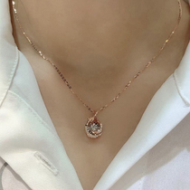 18K gold request wedding diamond necklace diamond ring naked diamond ring custom platinum diamond pendant female