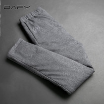  Light luxury brand winter inner and outer puncture embroidered stretch 90 white goose down down pants mens casual outdoor running sports pants