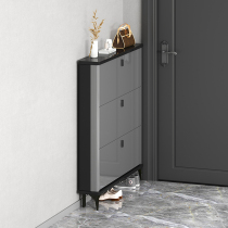 Light luxury ultra-thin shoe cabinet home door outside large capacity tipping bucket porch cabinet simple modern storage shoe rack
