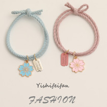 Sweet Sakura Friends Bracelet Han Edition Japanese with wrist couple little leather band to boyfriend girl student rope