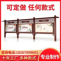 Customized outdoor stainless steel bulletin board campus culture enterprise bulletin board bulletin board Billboard-oriented direct sales