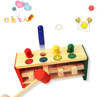 Wooden strike flying childrens educational enlightenment percussion toy 1-4 year old baby toy newborn baby toy