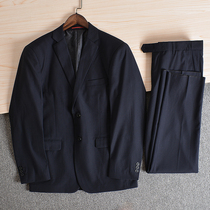(High-end set of West 80 wool factory tail) Autumn new mens business casual slim suit suit suit