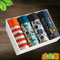 Zhongda children 12 years old 15 fat boys pure cotton underwear boxer modal 14 boys student youth summer thin section