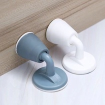 Punch-free silicone door suction bedroom door anti-crash door stopper toilet door Home Wall Suction door stopper fixed to suction