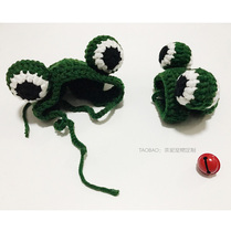 Handmade custom pet hat frog hat Totoro hat hat beautiful short Garfield English short cute hat dog hat