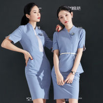 High-end suit suit Female temperament stewardess professional dress Beauty salon Jewelry store front desk work clothes skirt