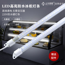 Waterproof led hard light bar 220V refrigerated freezer refrigerator light with fish tank order cabinet fresh-keeping cabinet display cabinet light tube