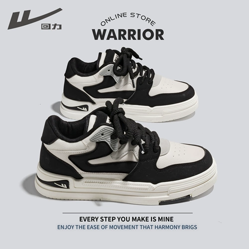 Warrior, кроссовки, универсальная белая обувь для влюбленных на платформе, повседневная обувь для отдыха, 2023, осенние, тренд сезона, изысканный стиль