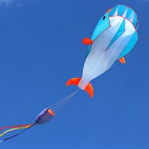 2021 new large soft kite Breeze easy-to-fly adult childrens 3D three-dimensional high-end dolphin soft kite