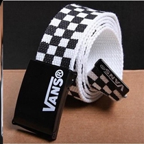 Tide brand automatic buckle student belt male Korean version of Joker Vance tide canvas belt female tide youth belt simple