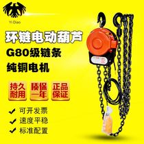 Ring chain electric hoist suspended 1 ton 1 ton 3m DHSDHP380V electric hoist