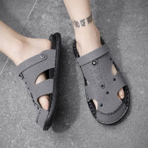 Sandals mens 2022 new summer mens two-use exterior wearing Baotou dongle trendy fashion casual beach sandals