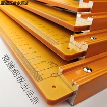 Decoration cutting board 90 degrees triangular ruler thickened ruler Turning ruler Right angle by woodworking bakelite square ruler High precision tool large