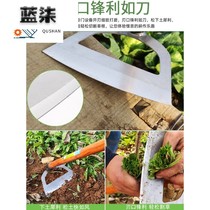 Hoe farm tools for weeding Special household growing vegetables outdoor digging and loosening soil and grass artifact household manganese steel thickening