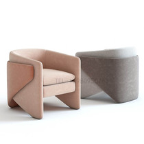 Postmodern light and luxurious Single sofa-like room Room Designer Single Chair Sales Office Reception Negotiation Furniture