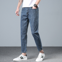 Spring 90% jeans Men 2022 new wave 2022 Loose Straight Barrel Casual 100 hitch summertime mens pants thin