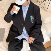 dk uniform mens oversize casual blazer ins tide Spring Autumn senior sense light mature style mens suit