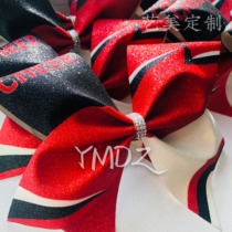 Customized cheerleading headwear professional flower ball cheerleading floral headdress campus big bow childrens competition head rope women