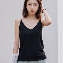 Large size camisole vest womens summer outside wear with the bottom ice silk knitted top fat mm loose belly cover 200kg