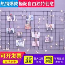  Custom mesh mesh hook iron mesh shelf bold white mesh sub-barbed wire jewelry display multi-function
